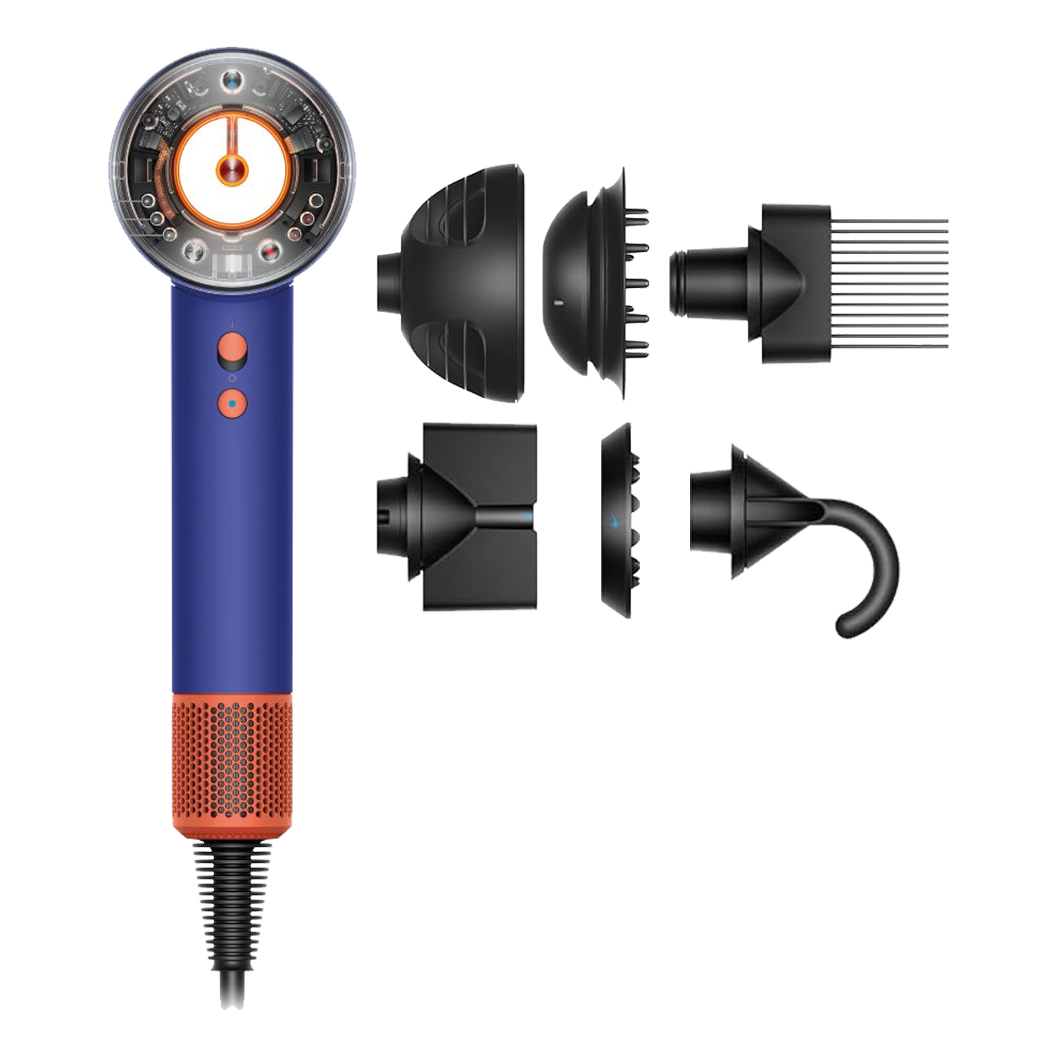 سشوار برس دار حالت دهنده دایسون مدل Supersonic nural Wave+Curl diffuser HD16 VBTO