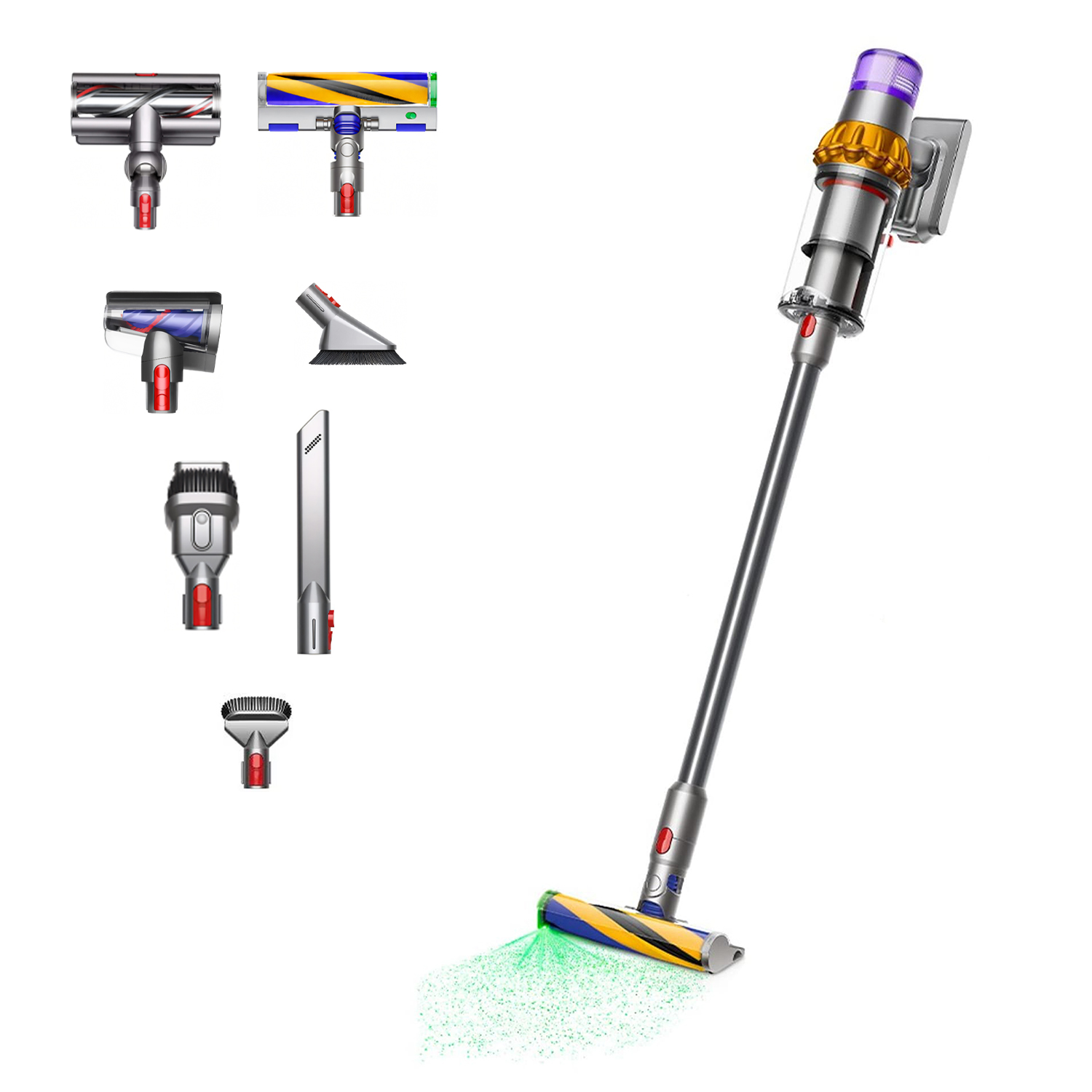 جارو شارژی هوشمند دایسون مدل V15 Detect Absolute YLNKL