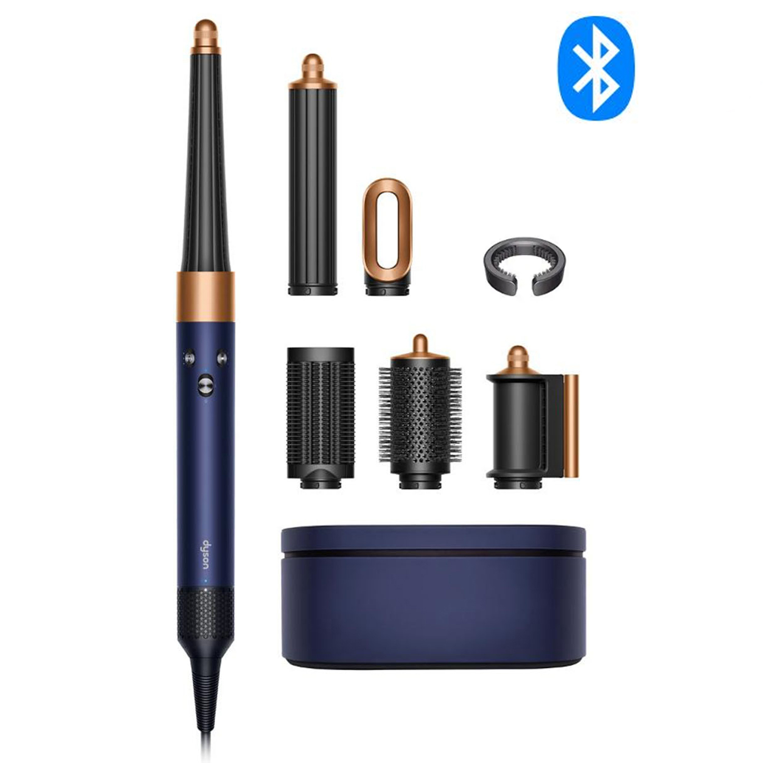 سشوار برس دار حالت دهنده دایسون مدل Airwrap id HS08 Straight+Wavy PBRC