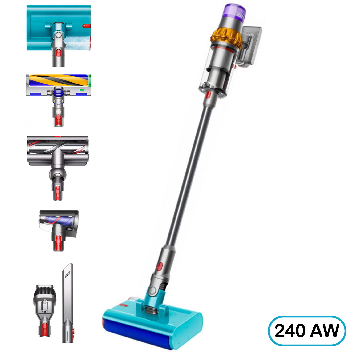 جارو شارژی هوشمند دایسون مدل V15s Detect Submarine