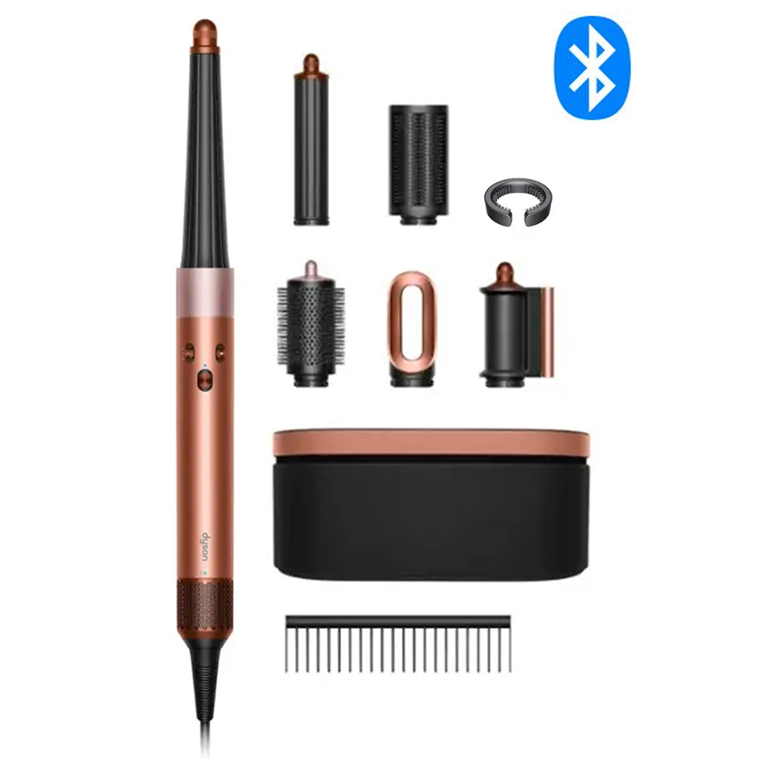 سشوار برس دار حالت دهنده دایسون مدل Airwrap id HS08 Straight+Wavy AS