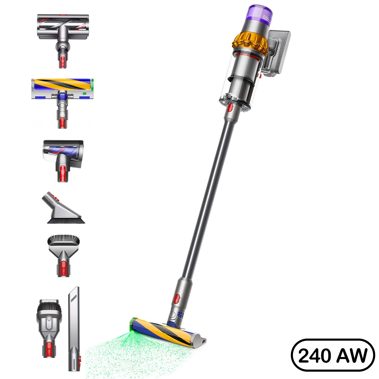 جارو شارژی هوشمند دایسون مدل V15 Detect Absolute YLNKL