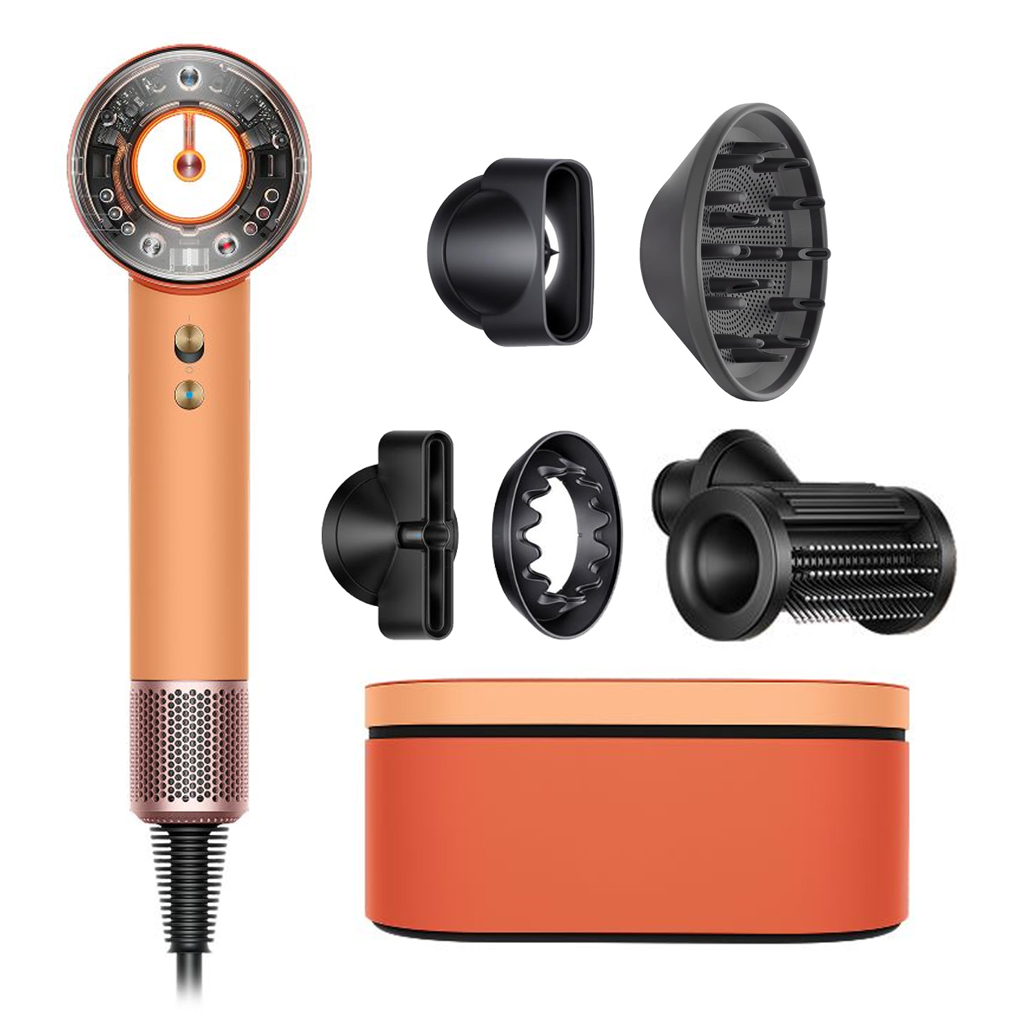 سشوار برس دار حالت دهنده دایسون مدل Supersonic nural hair dryer HD16 CAT